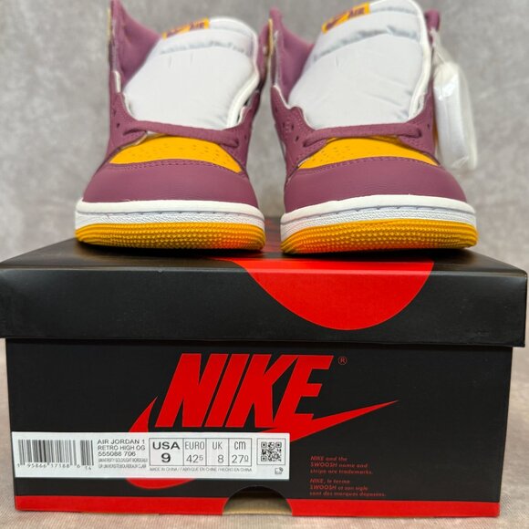 Air Jordan 1 Retro High OG – University Gold/Light Bordeaux | Men’s Size 9 | New main image 5